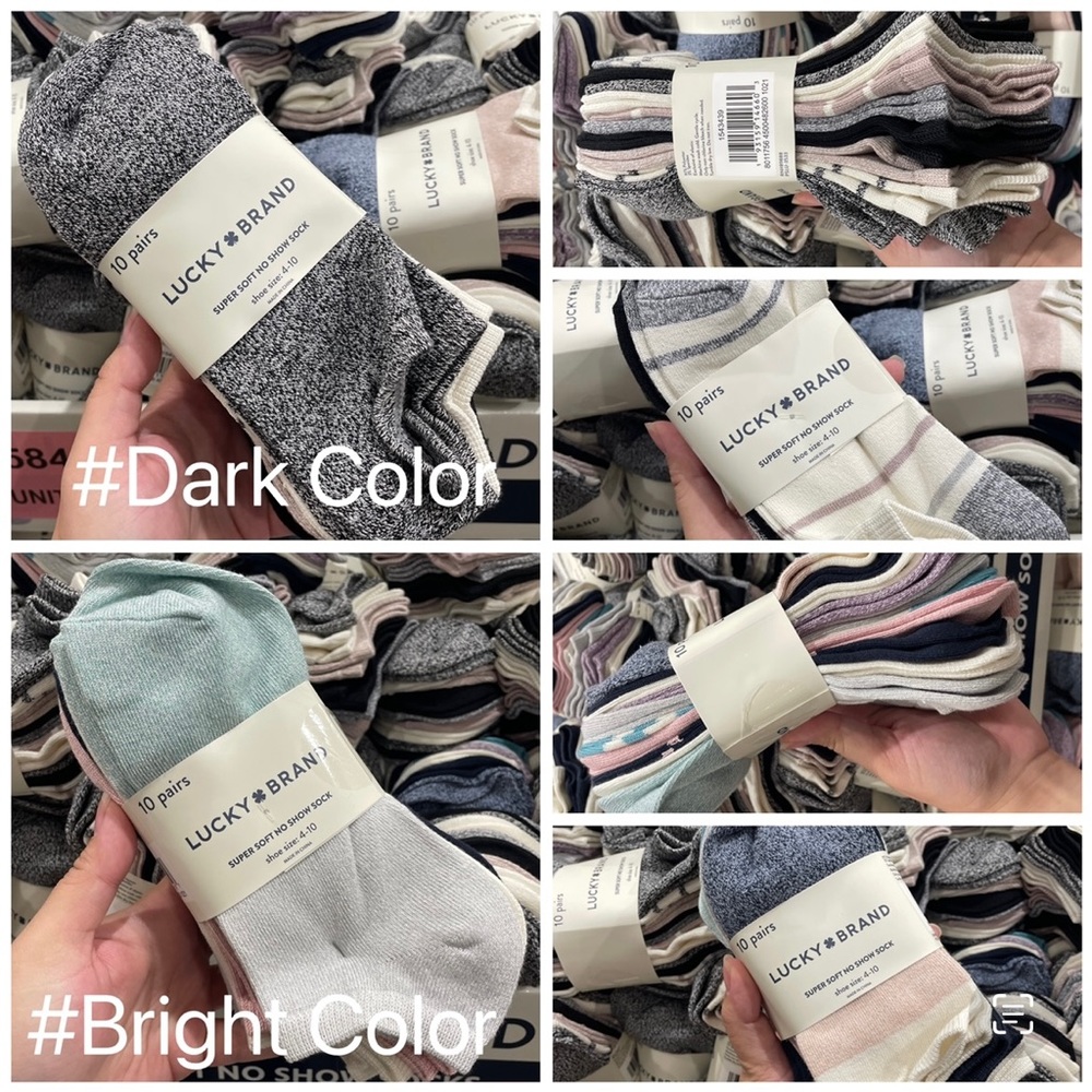 NWT Lucky Brand Women Socks 10pk